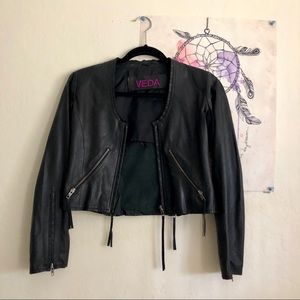 Veda Leather Jacket Size XS